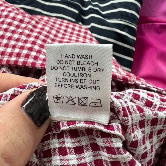 Lovers + Friends Ballard Gingham Plaid Ruffle Mini Skirt Sz XS - Picture 8 of 8